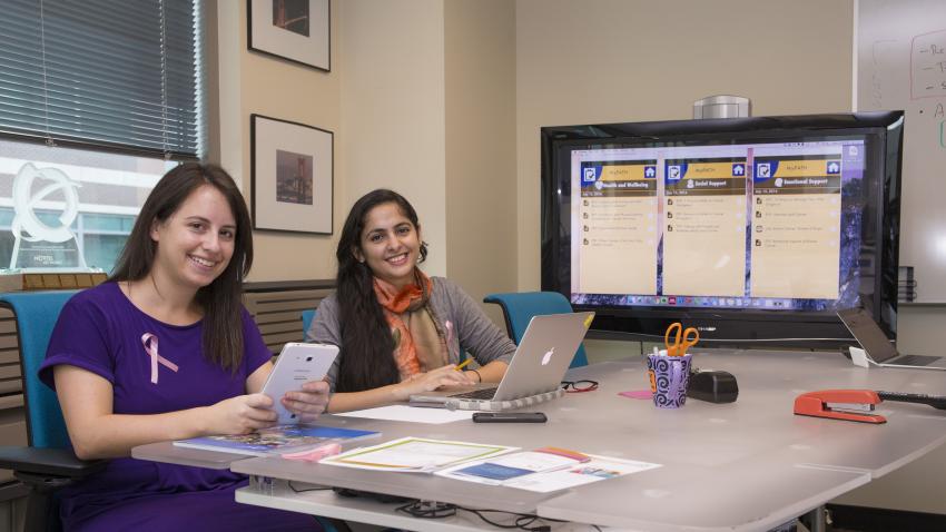 Maia Jacobs and Aditi Dhar of MyPath 1 Maia Jacobs and Aditi Dhar of MyPath 1