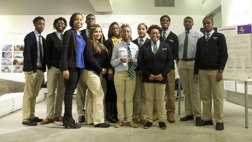 College Park students at MODA with MS HCI student Monet Spells College Park students at MODA with MS HCI student Monet Spells